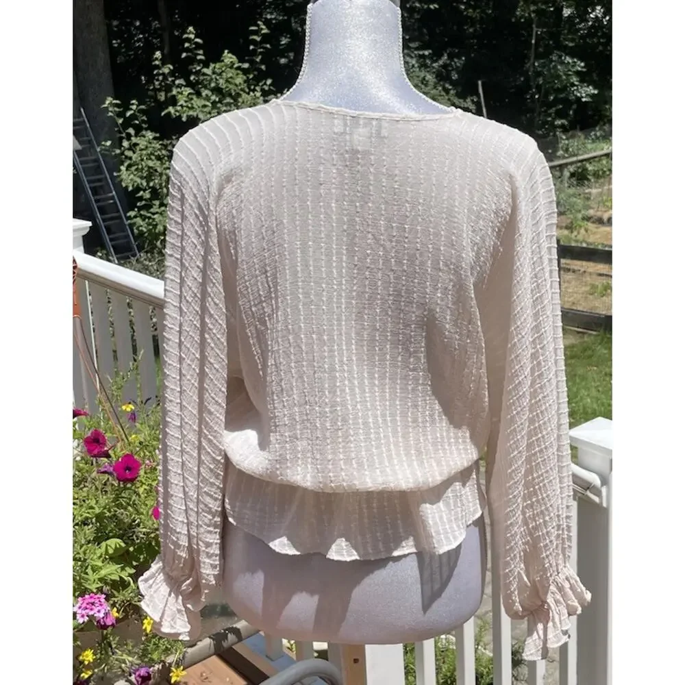 We Are Kindred Aurora Blouse Women's gauzy blouse soft girl sz 0 aussie - Picture 7 of 12